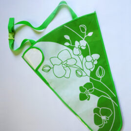 MOBILE FLOWER – Reusable Bag for Fresh Flowers (DELUXE model, green)